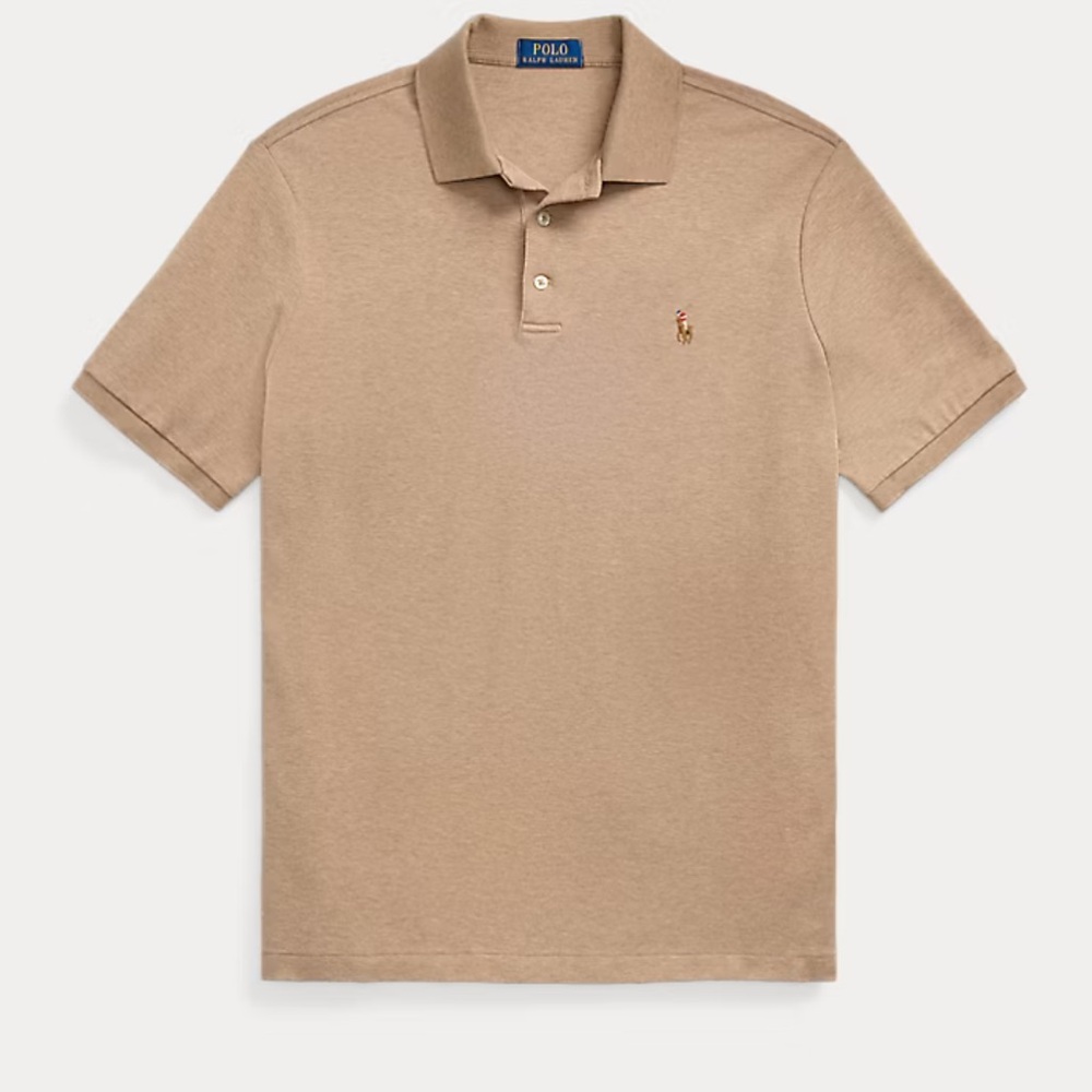 Ralph Lauren Men's Brown Soft Cotton Polo Shirt - All Fits